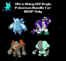 4 x ✨ Shiny ✨ 6IV Regis Pokemon for Brilliant Diamond Shining Pearl Master Balls - £4.71 GBP