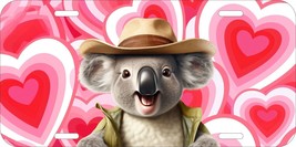 Koala Bear Australia Flag Love Heart Smiling Aluminum Metal License Plate 160 - $12.86+