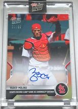 YADIER MOLINA AUTOGRAPHED CATCHER STARTS RECORD 2000TH GAME CARD - $200.00