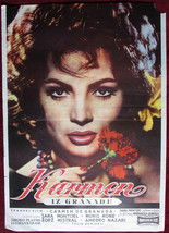 1959 Original Vintage Movie Poster Carmen Ronda Demicheli Sara Montiel E... - £49.17 GBP