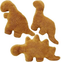 3 Pack Large Dino Chicken Nugget Pillow Set 24In - £57.53 GBP