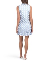 NWT CABANA LIFE Blue & White PICKLEBALL Sleeveless Mock Ruffle Dress - S M L XL image 2