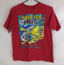 Est. 1989 Monster Free City Shark vs Octopus Comic Men&#39;s T-Shirt Size Small - £7.61 GBP