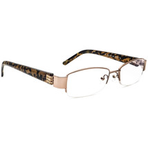 Luxe Eyeglasses WLO 308 234 Swarovski Elements Brown&amp;Gold Half Rim 52[]17 135 - £56.29 GBP