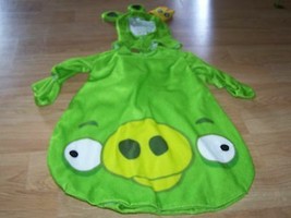 Infant Size 0-9 Months Angry Birds King Pig Green Halloween Costume Bunting New - £25.73 GBP