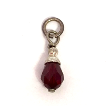 Brighton Mini Tear Droplet J92467, Silver Finish/Red, New  FITS MINI ONLY - $8.55