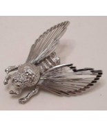 Monet Silver Tone Fly Brooch Pin Vintage - £17.17 GBP