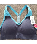 MAIDENFORM GIRLS&#39; SMALL(6-6X) SPORT RACERBACK BRA DARK &amp; TURQUOISE BLUE,... - £8.84 GBP