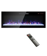 50 Recessed Ultra-Thin Wall Electric Fireplace Heater, Multi-Color - $418.19 CAD