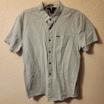 Volcom Men’s Modern Fit True To This Button Up Shirt Blue Short Sleeve S... - $9.51