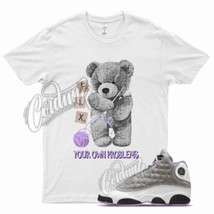 White FIX T Shirt for Air J1  13 Houndstooth Girl Boss Plaid Violet White - £20.16 GBP+