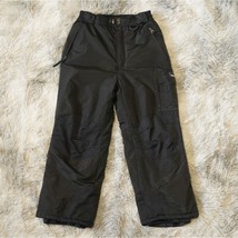 Weatherproof 32 Degrees Snow Ski Pants Boys Size M 10/12 Black Zipper Po... - $24.75