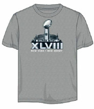 SUPER BOWL XLVIII NEW YORK/NEW JERSEY ADULT MEDIUM TEE NEW &amp; OFFICIALLY ... - £3.95 GBP