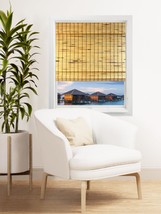 Thy Collectibles Cordless Bamboo Roman Window Blind Sun Shade, Light Filtering R - £34.28 GBP+