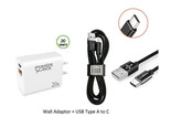 20W Wall Charger + 3FT TYPE A to C USB For Motorola Moto G Power 5G 2024 - £10.45 GBP