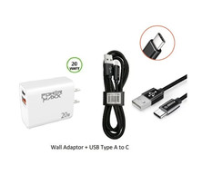 20W Wall Charger + 3FT TYPE A to C USB For Motorola Moto G Power 5G 2024 - £10.70 GBP