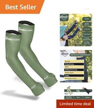 UPF 50+ Sun-Blocking Arm Sleeves - Lightweight &amp; Machine Washable for Ga... - $59.35