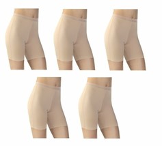 5Pack Lot Vassarette 12385 Invisibly Smooth LACE Band Slip Short Sz 10 /... - $23.36