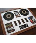 The Bee Gees Saturday Night Fever vinyl 35mm film cell framed montage - £119.54 GBP