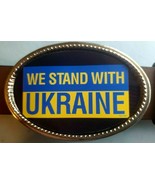 WE STAND WITH UKRAINE Epoxy Photo Buckle - NEW! - $24.24 CAD