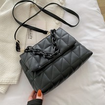 New Fashion Crossbody Bags For Women Designer Plaid Handbags Acrylic Chain Shoul - £22.54 GBP