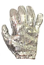 Underwraps Costumes Adult White Sequin Left Glove One Size Fits Most - £13.62 GBP