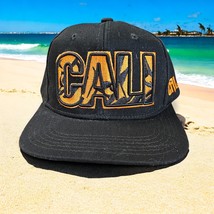 CALI California State SnapBack Black Hat Embroidered CA Cap Hat FLAG - $223.51 MXN