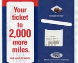 Midwest Express Airlines Ticket Jacket - $14.85