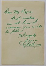 Eddie Lebaron, Autografato Ized Lettera A Mr.Riggin JSA - £76.33 GBP