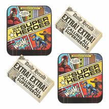 HOME &amp; HOOPLA Comic Superhero Party Paper Dinner Plates and Lunch Napkins for He - £11.95 GBP