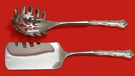 New Queens by Durgin Sterling Silver Italian Pasta Server Set 2pc HHWS  Custom - £191.58 GBP