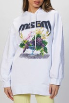 Msgm graphic print hoodie in White - $179.00