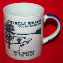 Vintage MYRTLE BEACH SC Golf Capital Of The World Stonewear Coffee MUG C... - $14.84