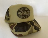 Vintage Waylon Jennings Hat Hunting Trucker Hat snapback Camo Cap Concer... - $17.56