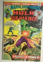 Marvel SUPER-HEROES #53 (1975) Marvel Comics Hulk Sub-Mariner VG/VG+ - £10.11 GBP