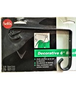 Decorative 6&quot; Single Bracket Plant Hanger Black Finish Wrought-iron - $1.99