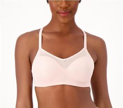 Breezies Mesh Illusions Contour Wirefree Bra (Pale Blush, 34 D) A506558 - £12.32 GBP