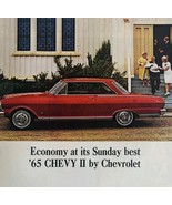 1964 Chevrolet 65 Chevy 2 Nova SS Cherry Red Advertisement Automobilia D... - $459.19 MXN