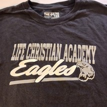 Adidas The Go-To Tee Life Christian Academy Eagles Black T-Shirt Cotton Size L image 4