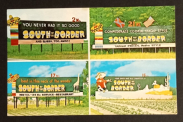 South of the Border Motel Road Sign Pedro Billboards Carolina SC Postcard c1970s - £3.85 GBP