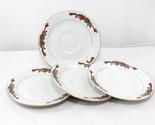 Poinsettia and Ribbons Saucers Set of 8 - $16.65