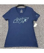 Memphis Grizzlies Shirt Women Medium Blue Fanatics Short Sleeve V-Neck N... - €16,18 EUR