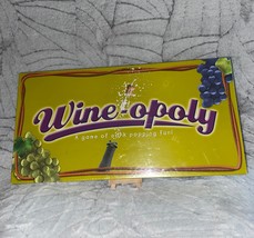WINE-OPOLY USA Late For The Sky Games A Game Of Cork Poppy Fun Brand NEW... - $14.03