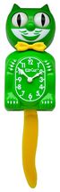 Kit-Cat Klock Green Gold  Bow Tie and Gold Tail Clock - $1,815.14 MXN