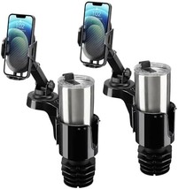 Adjustable Car Cup Holder Phone Mount with 360 Rotation for iPhone and Samsung - $80.18