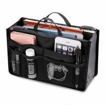 Women Multifunction Travel Cosmetic Insert Pouch Organizer Handbag Storage Purse - £17.93 GBP