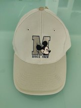 Disney Mickey Mouse M Since 1928 Baseball Hat Cap Tan Embroidered NWT - £15.79 GBP