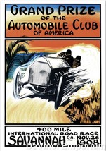 Grand Prize of the Automobile Club of America Fine Art Lithograph S2 - £202.68 GBP