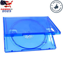 5X Empty Game Disc Case Clear Blue Cd Cover Holder For Sony Playstation ... - £30.83 GBP