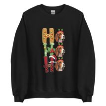 HO HO HO Santa Beagle Christmas Sweatshirt | Dog Lover Unisex Sweatshirt... - £21.94 GBP+